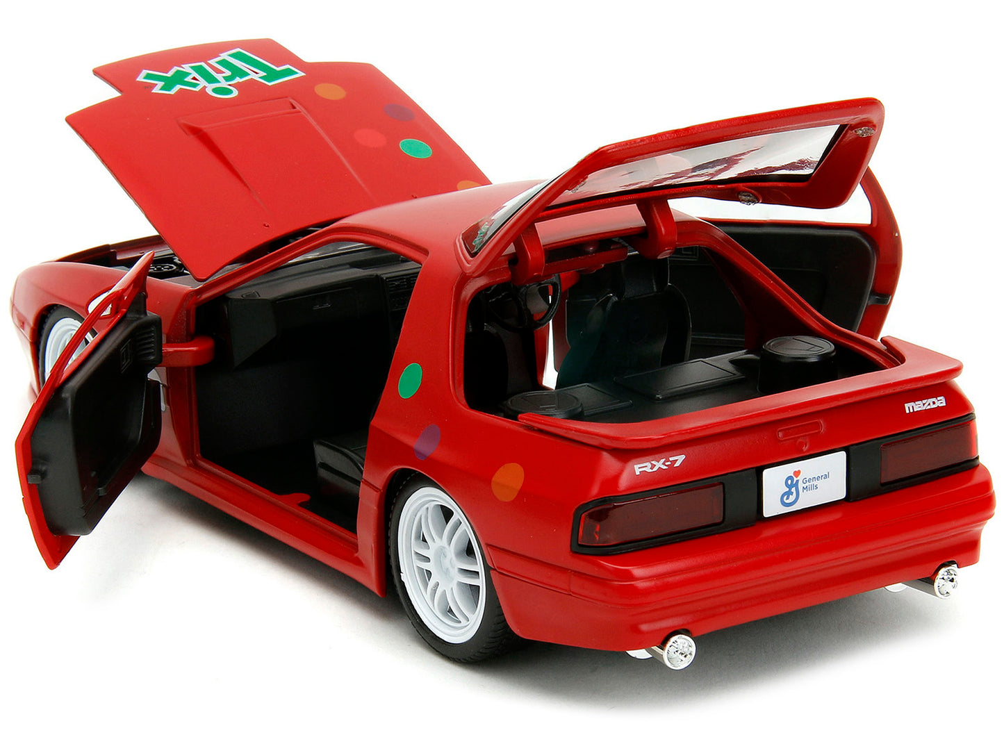 1985 Mazda RX-7 Red Diecast Model Car