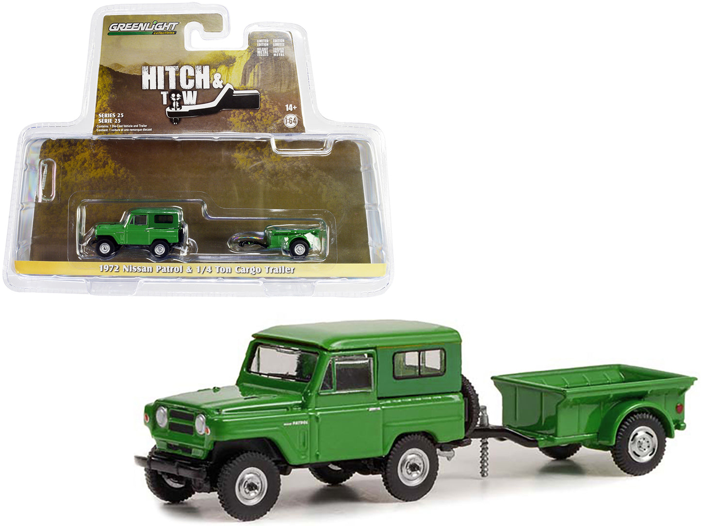 1972 Nissan Patrol Green Diecast Model Car