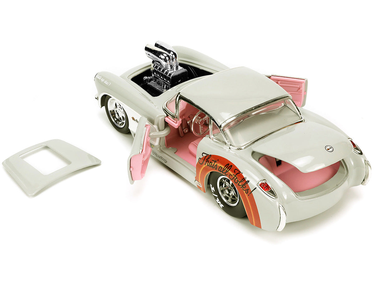 1957 Chevrolet Corvette Beige Diecast Model Car