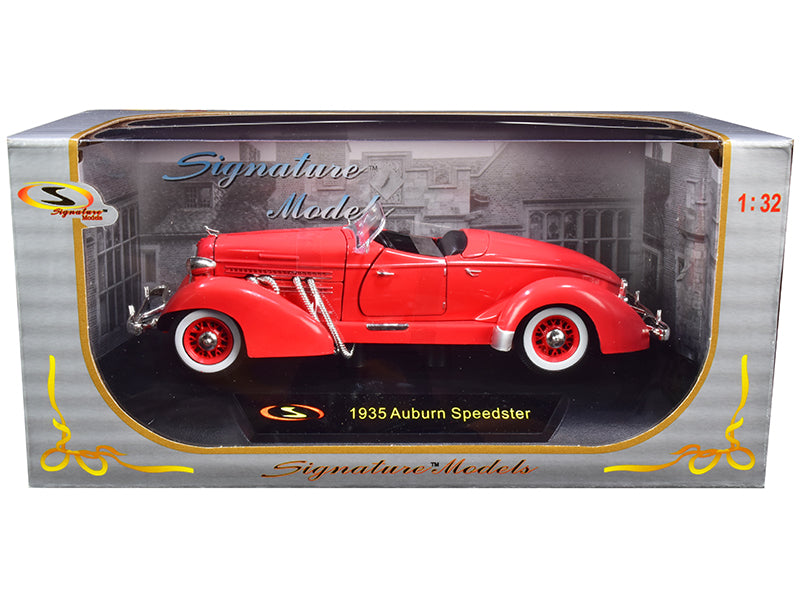 1935 Auburn Speedster Coral Red Diecast Model Car
