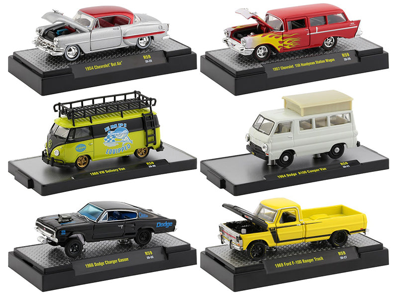 Auto Shows 6 Piece Diecast Model Car/Truck Set