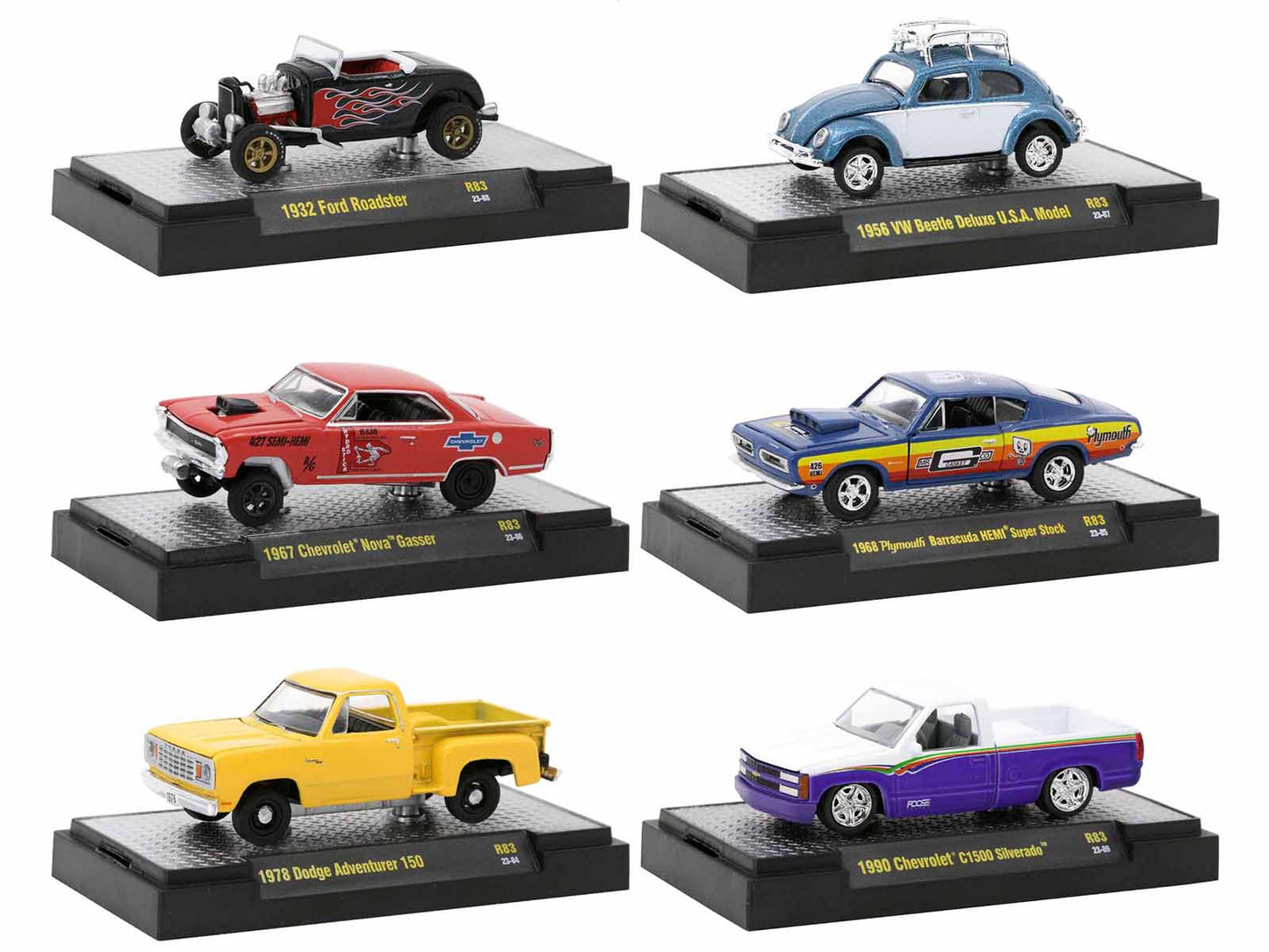Auto-Thentics 6 Piece Diecast Model Car/Truck Set