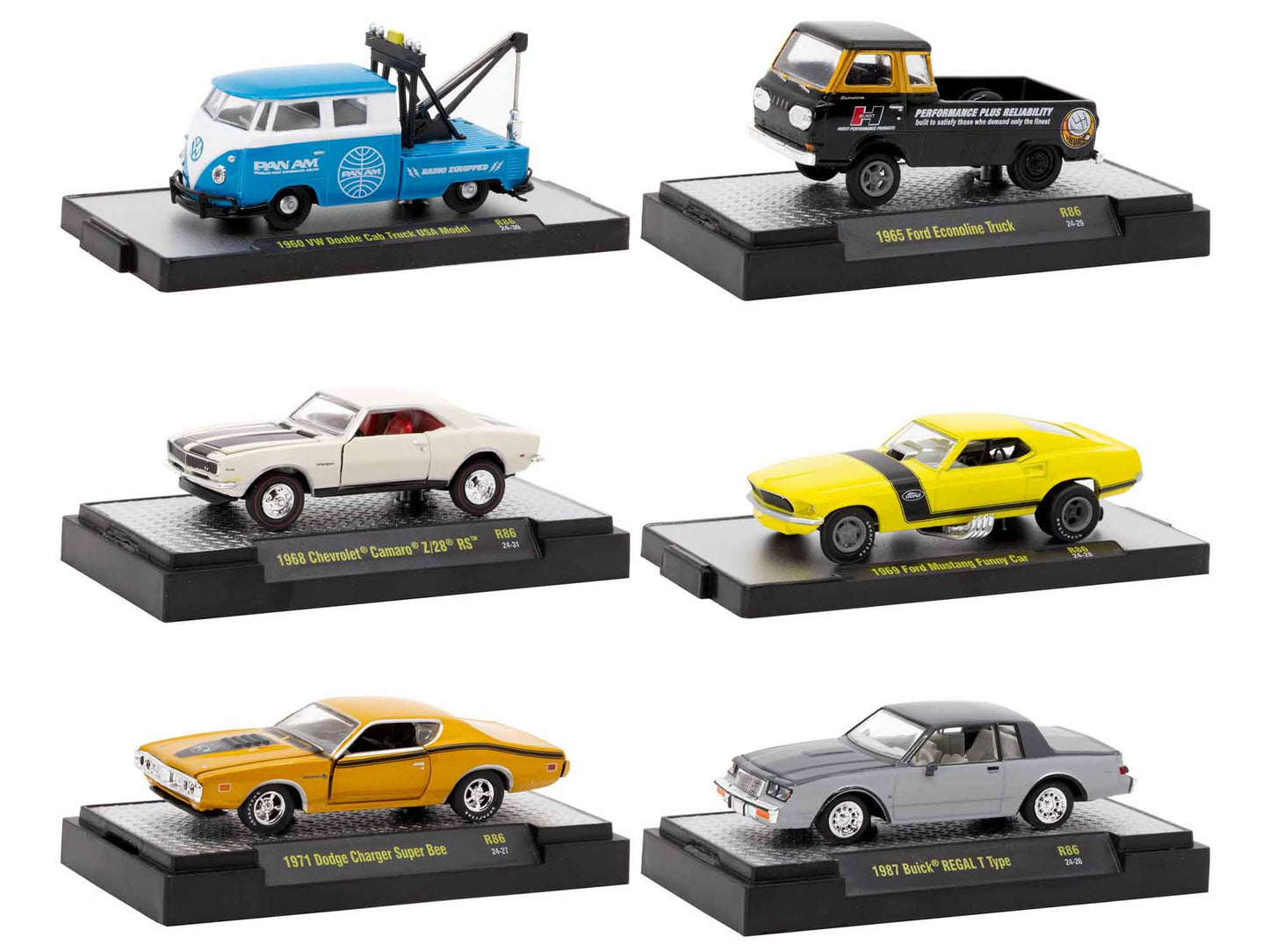 Auto-Thentics 6 Piece Diecast Model Car/Truck Set