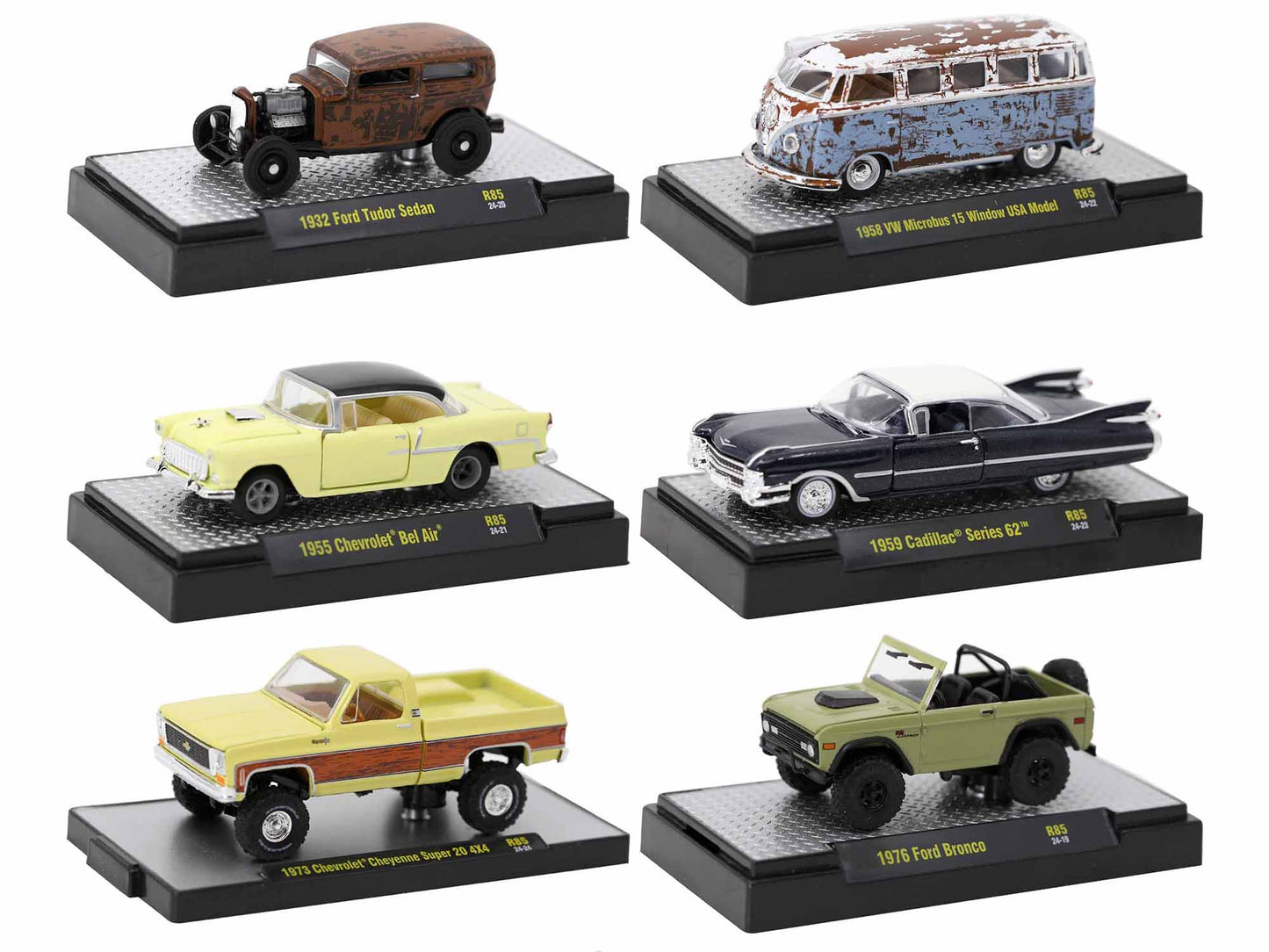 Auto-Thentics 6 Piece Diecast Model Car/Truck Set