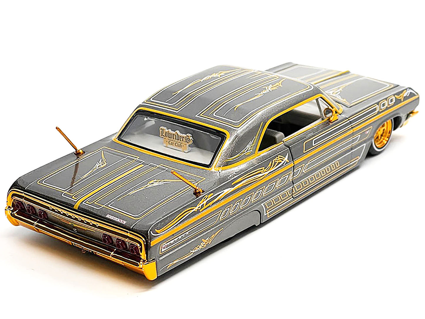 1965 Chevrolet Impala SS Gray Diecast Model Car Lowriders