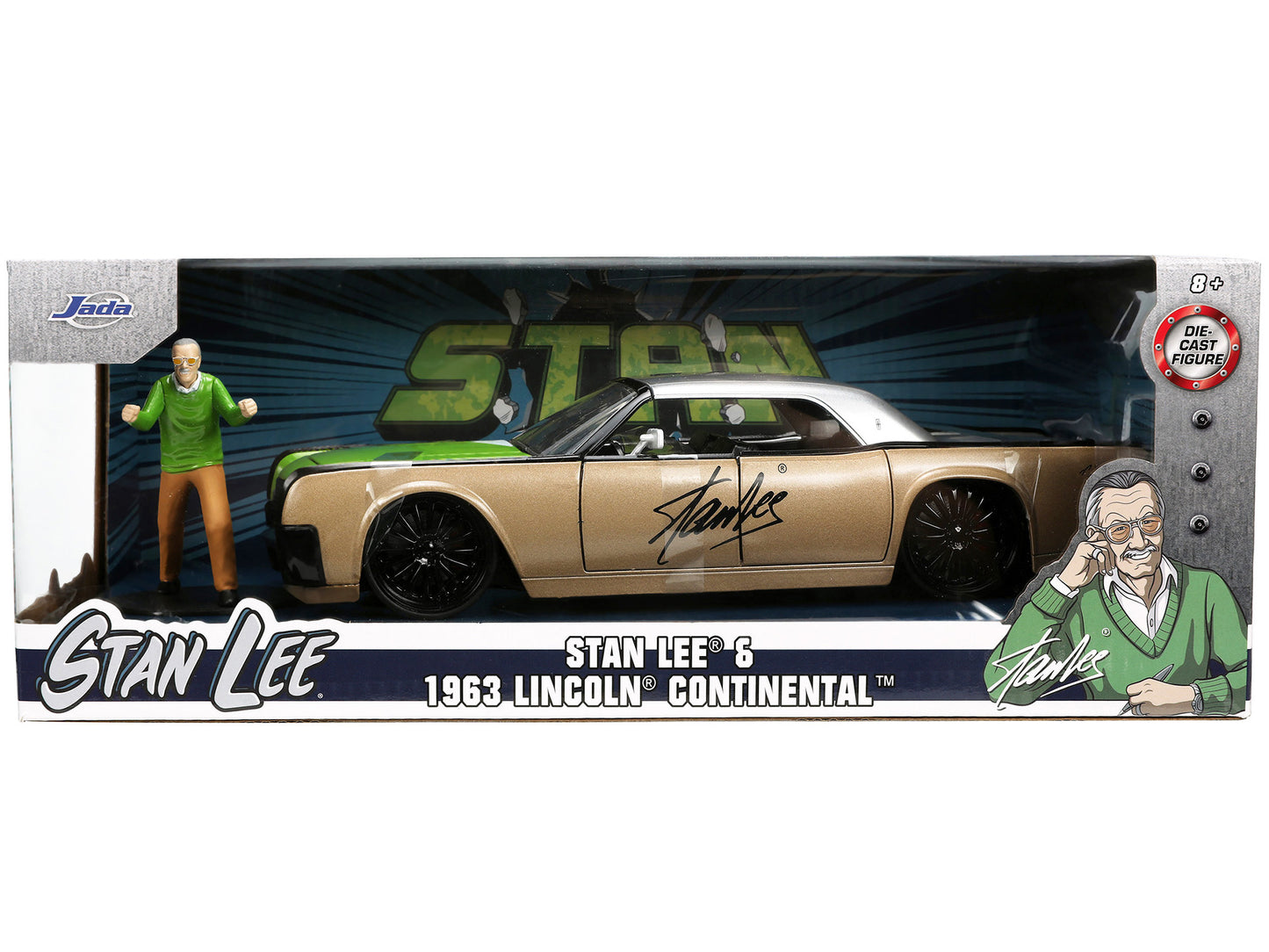 1963 Lincoln Continental Gold Diecast Model Car