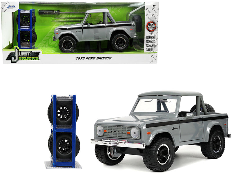 1973 Ford Bronco Gray Diecast Model Pickup Truck