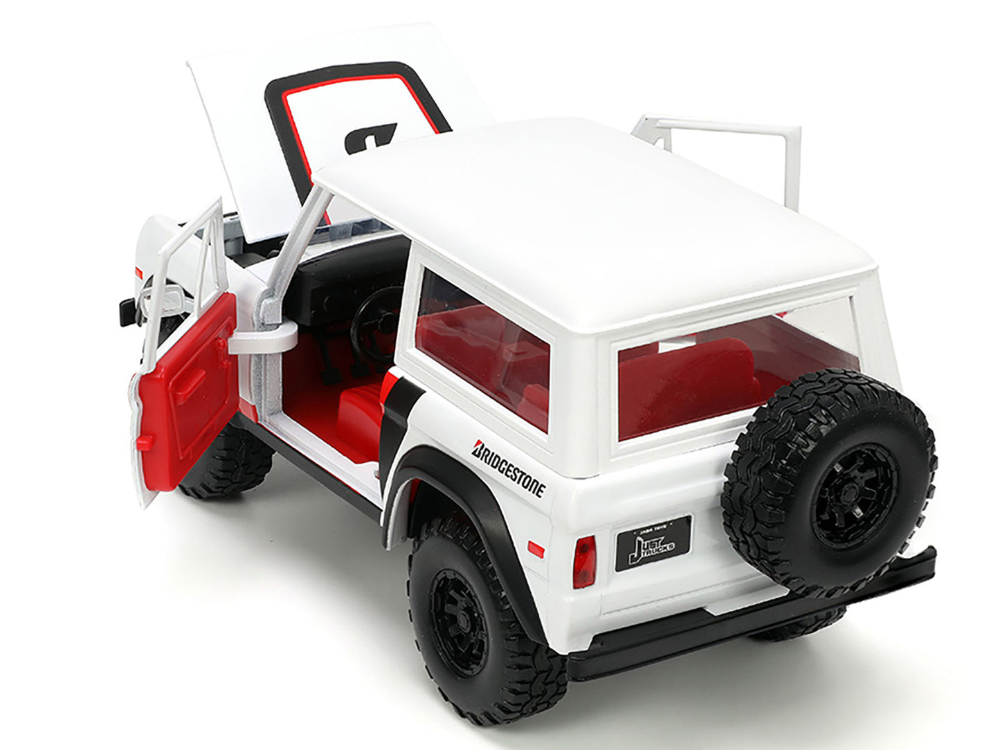 1973 Ford Bronco #008 Red Diecast Model Car