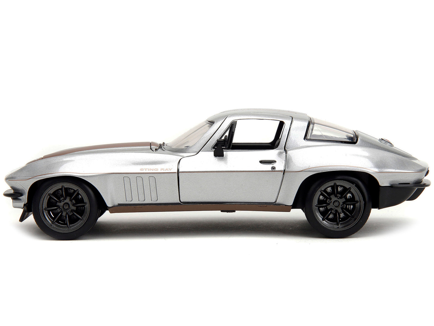 1966 Chevrolet Corvette Silver Diecast Model Car