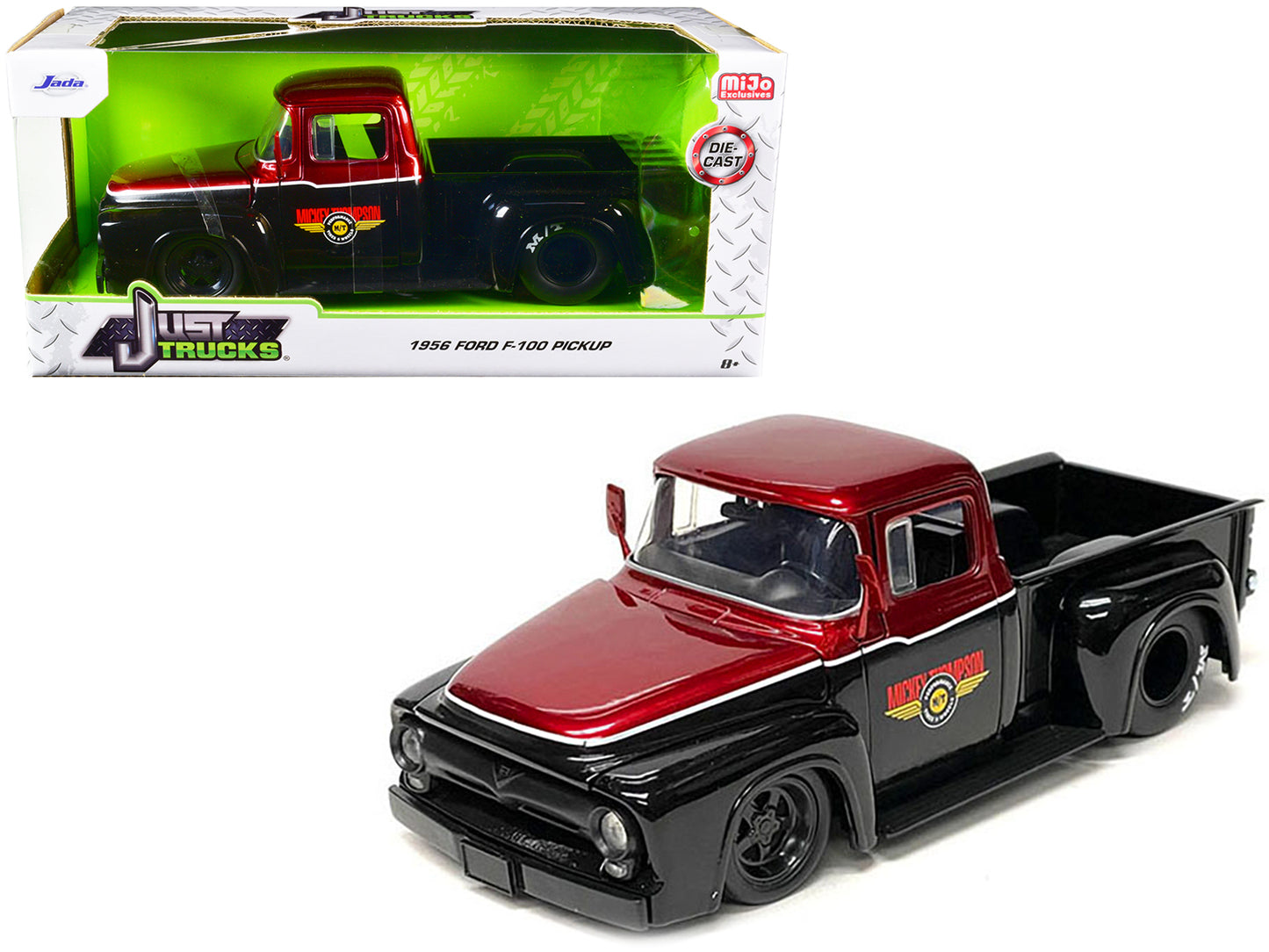 1956 Ford F-100 Black Diecast Model Pickup Truck