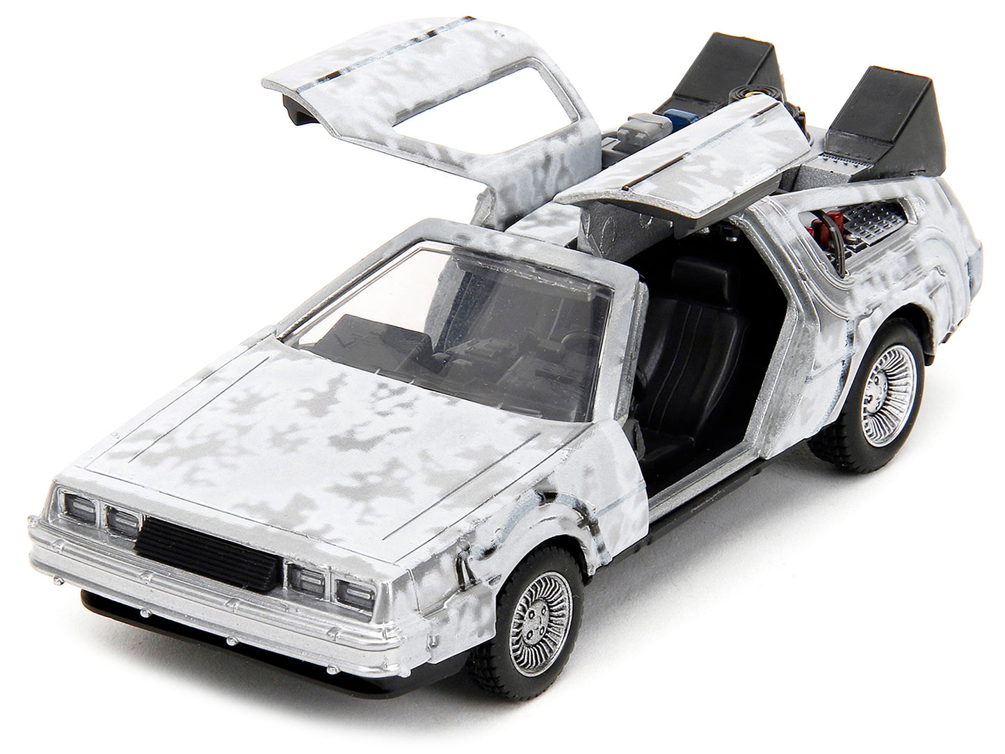 DMC DeLorean Time Machine Silver Diecast Model Car Back to the Future