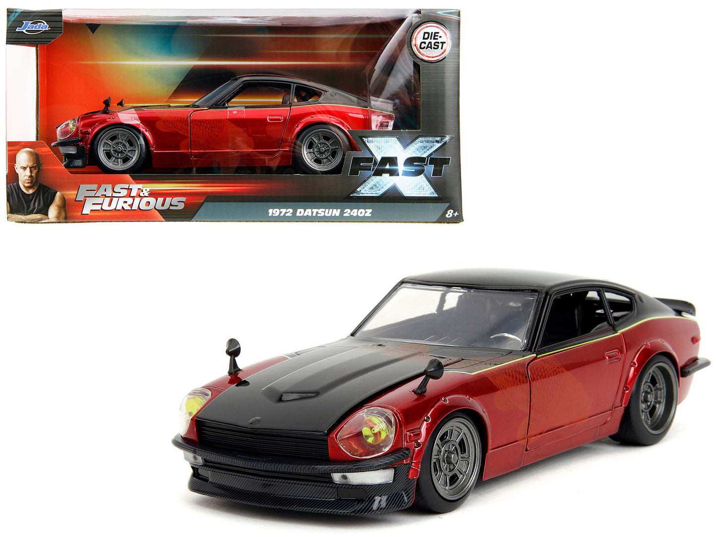 1972 Datsun 240Z Black Diecast Model Car