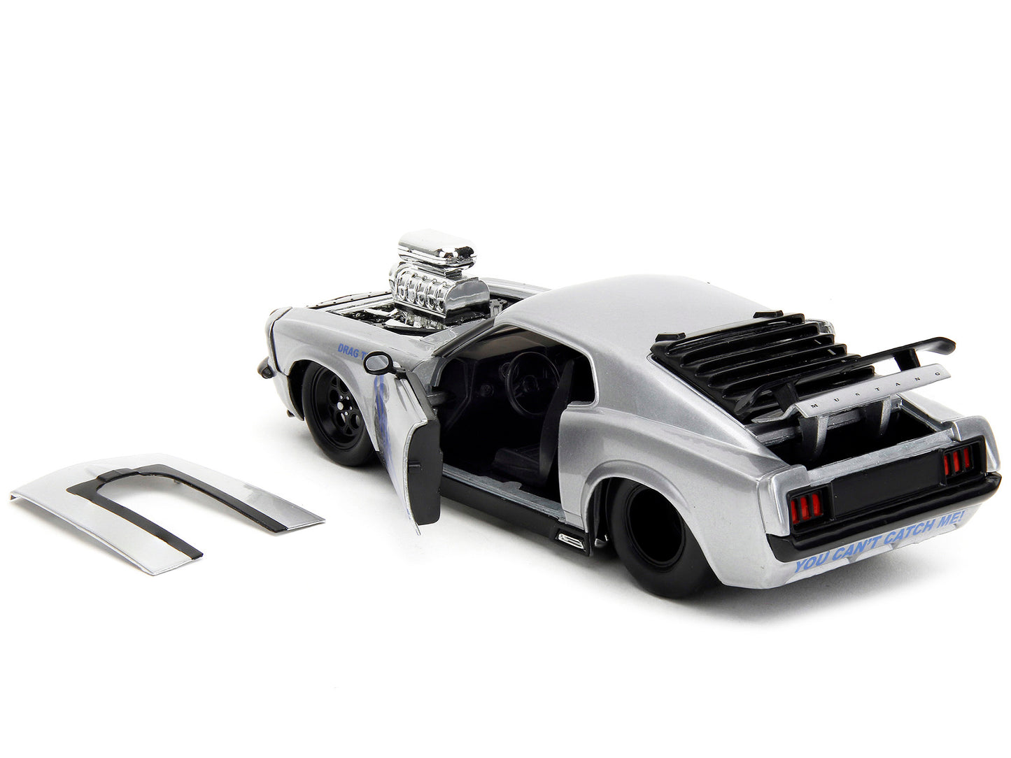 1970 Ford Mustang Boss Silver Diecast Model Car