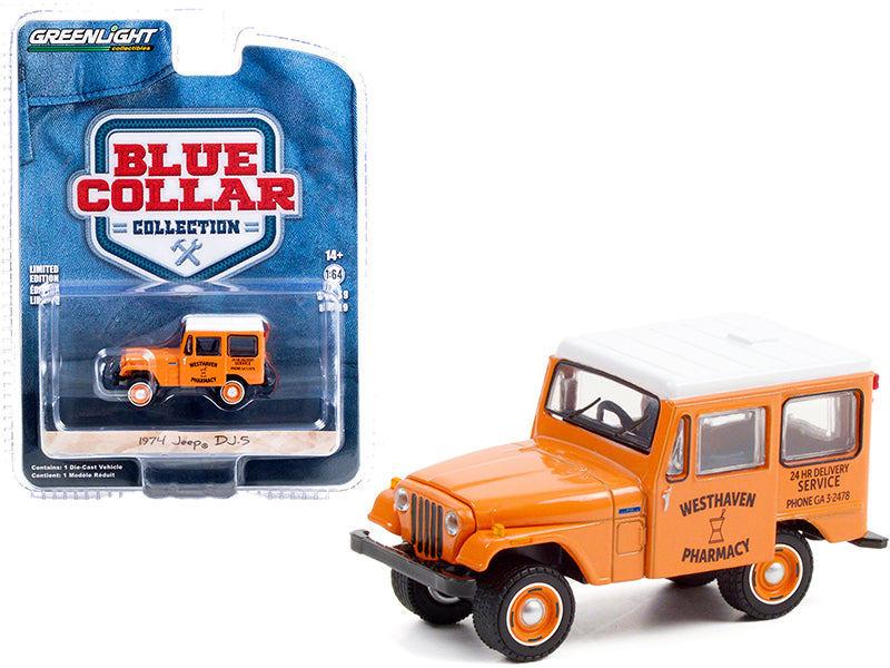 1974 Jeep DJ-5 Orange Diecast Model Car