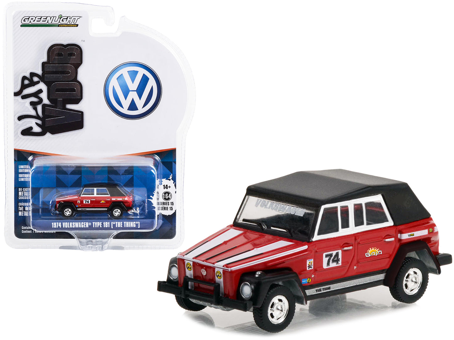 1974 Volkswagen Thing Type Red Diecast Model Race Car