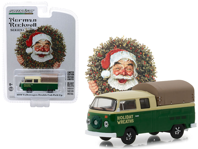 1978 Volkswagen Double Cab Green Diecast Model Pickup Truck