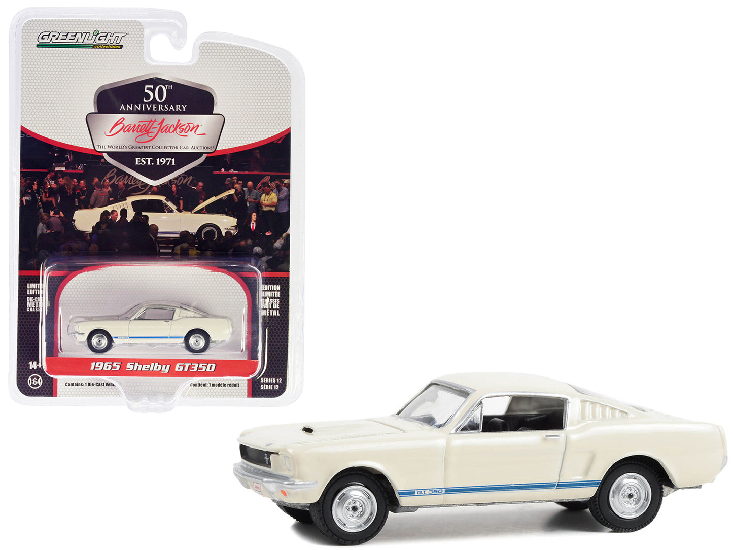 1965 Shelby GT350 White Diecast Model Car