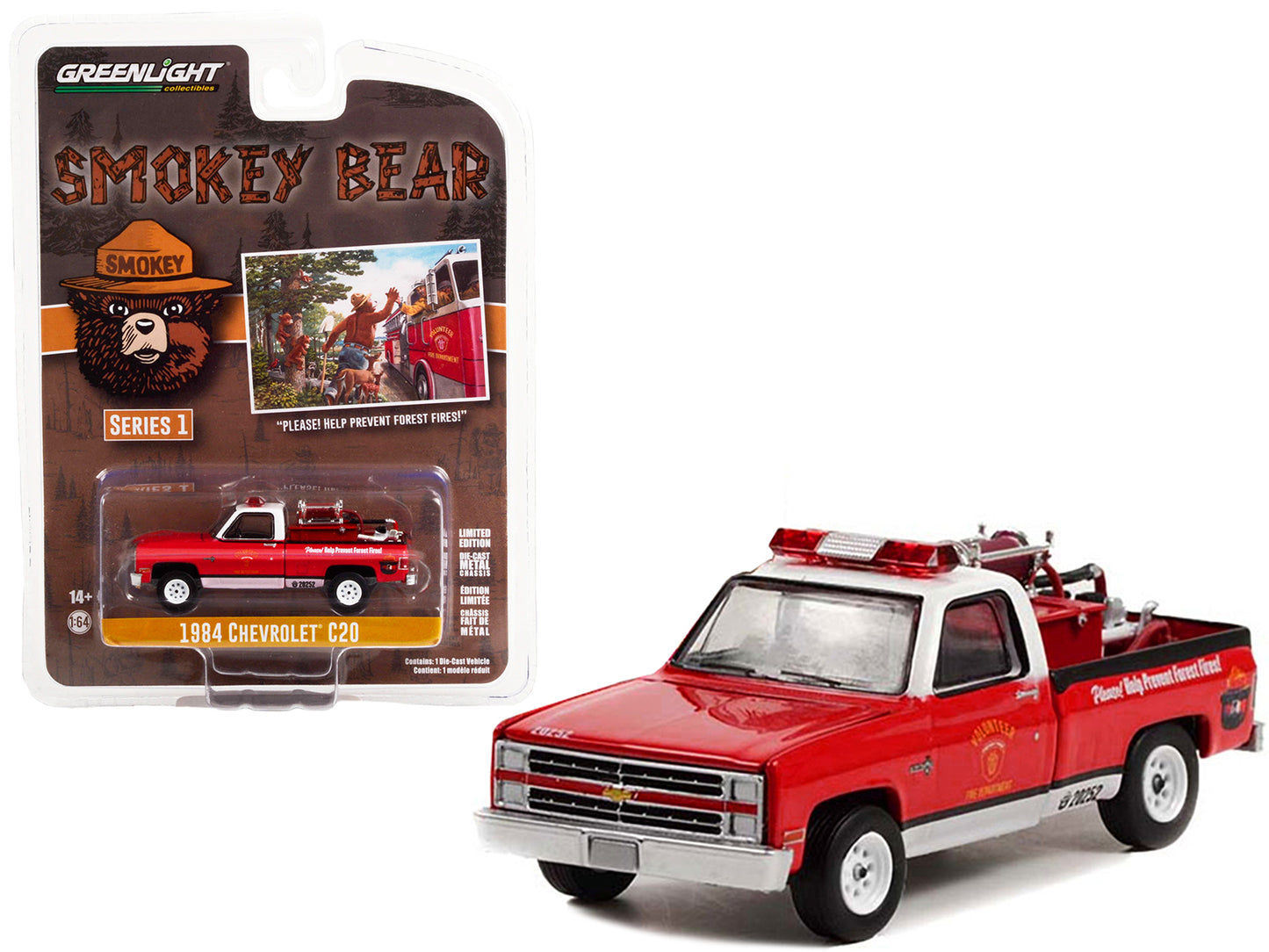 1984 Chevrolet C20 Red Diecast Model Pickup Truck