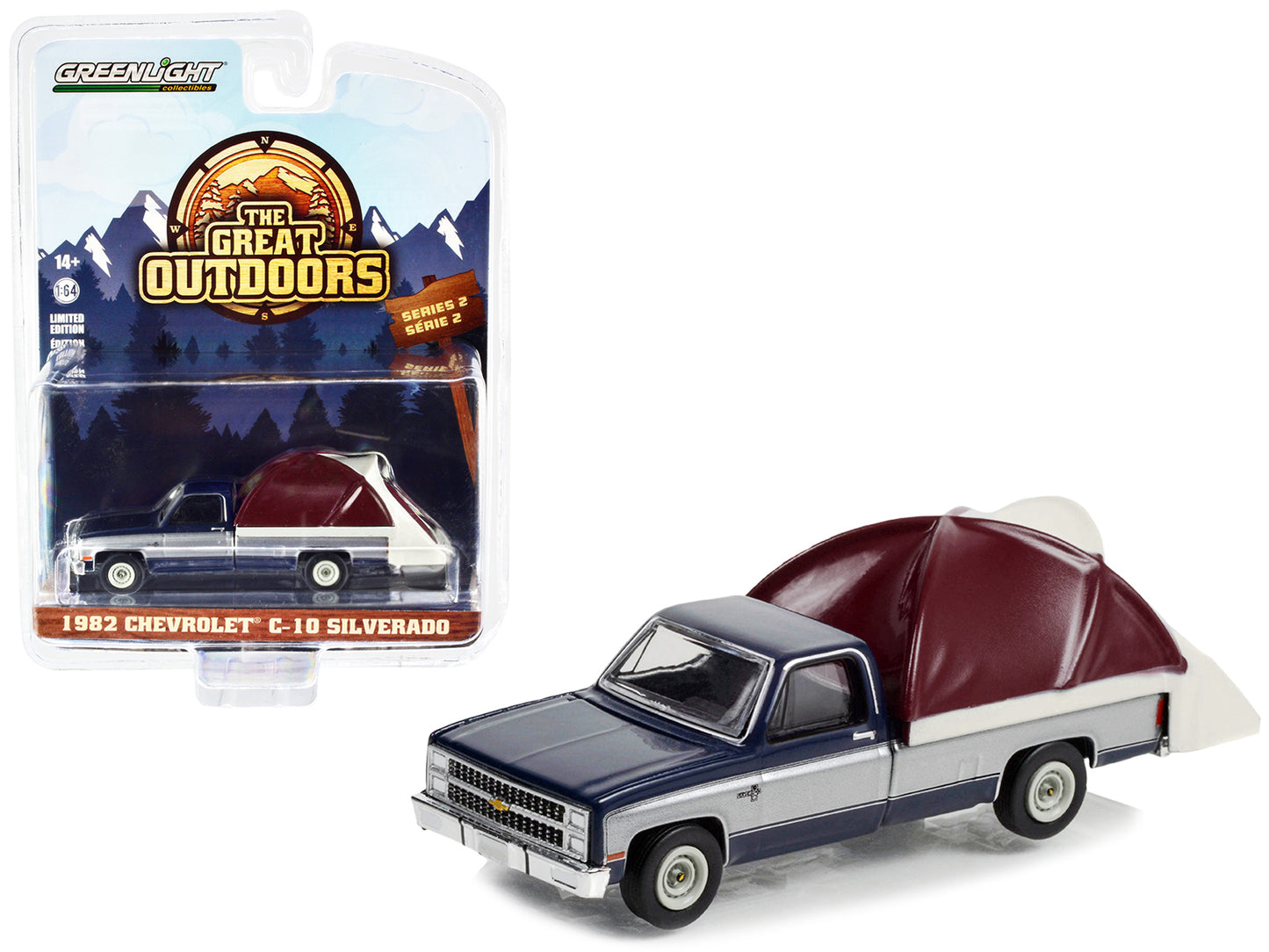 1982 Chevrolet C-10 Blue Diecast Model Pickup Truck