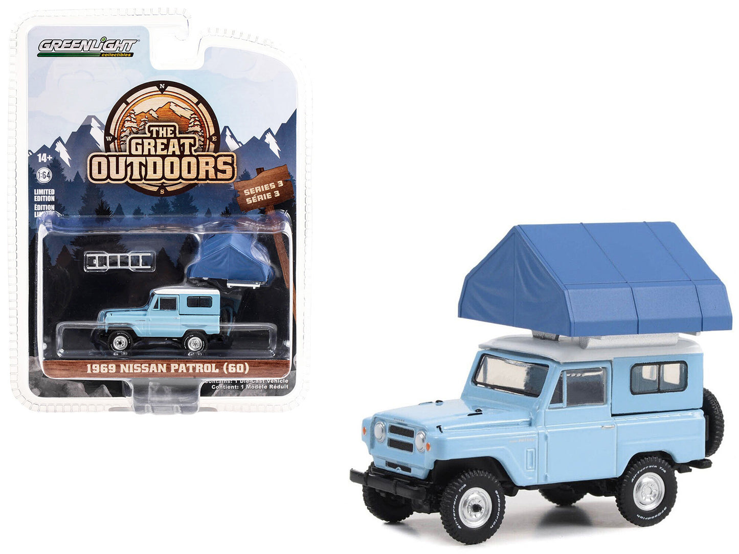 1969 Nissan Patrol 60 Blue Diecast Model Car