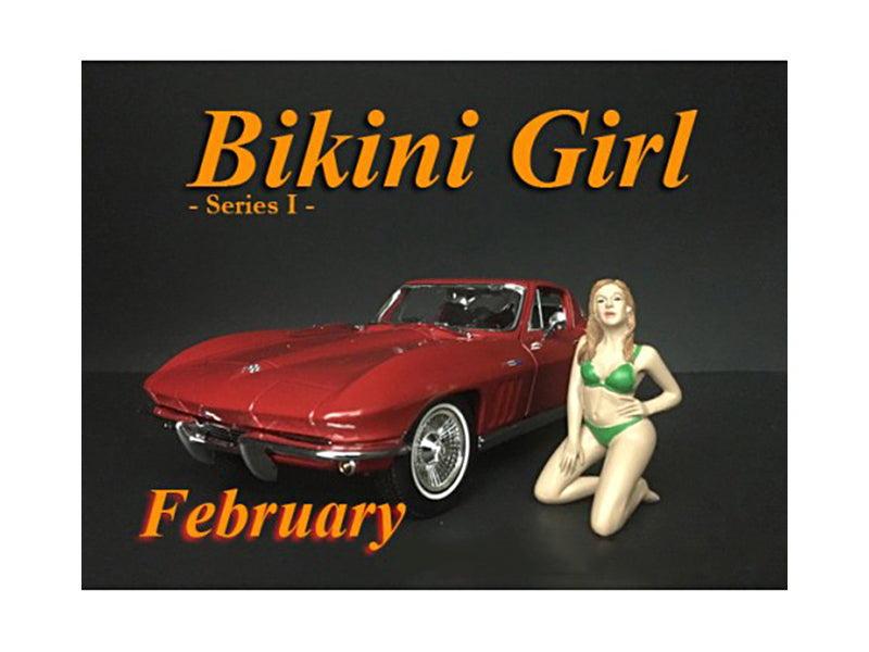 February Bikini Model Calendar Girls Figure