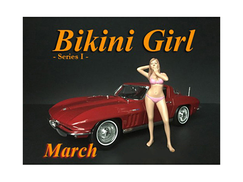 March Bikini Model Calendar Girls Figure