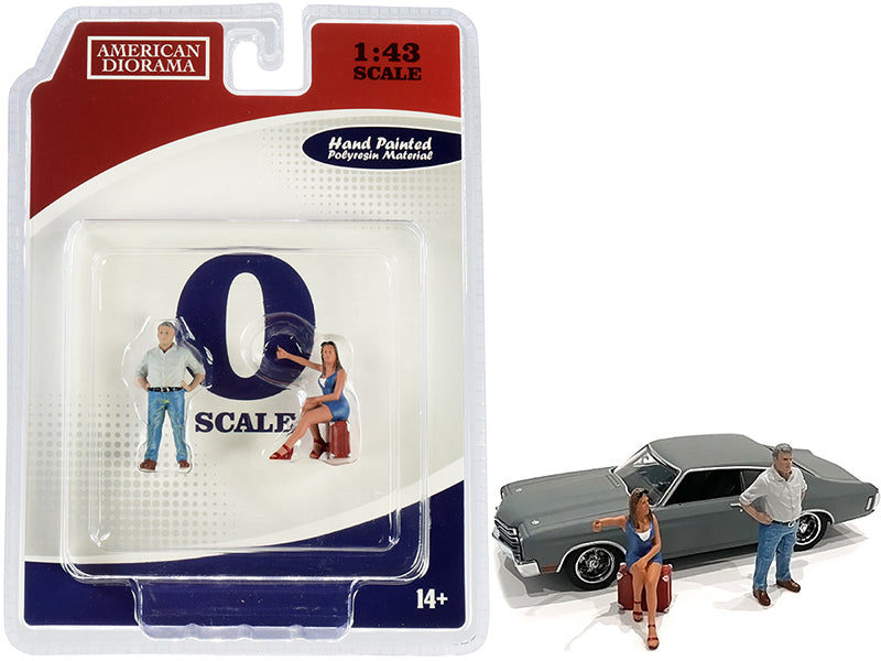 70s Style Set 3 of Model Retro Style Figure