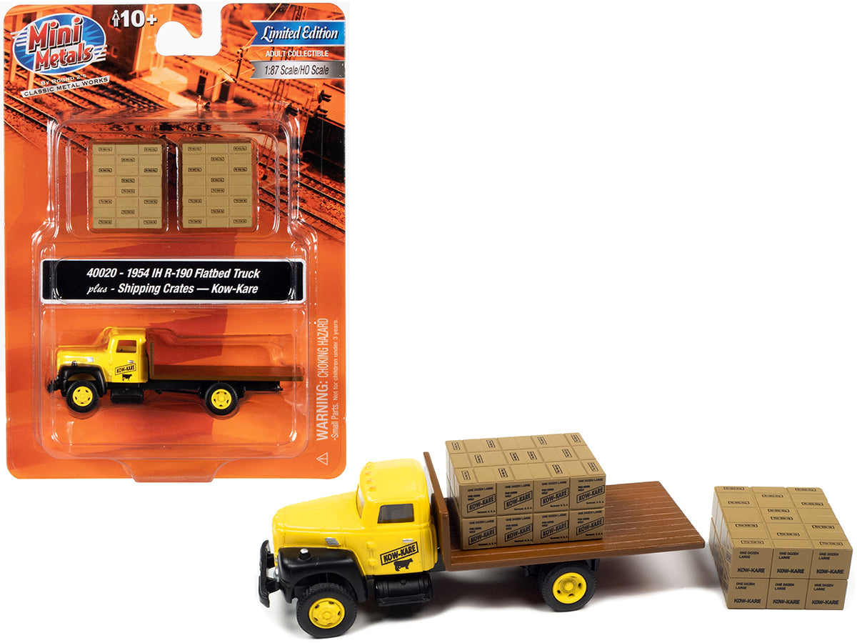 1954 IH R-190 Yellow Model Flatbed Truck