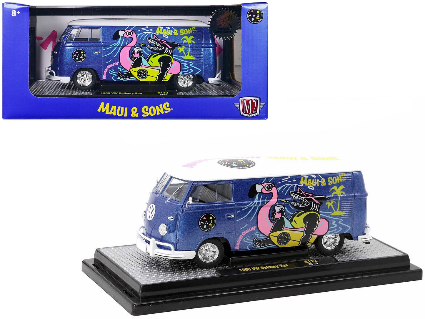 1960 Volkswagen Delivery Blue Diecast Model Van