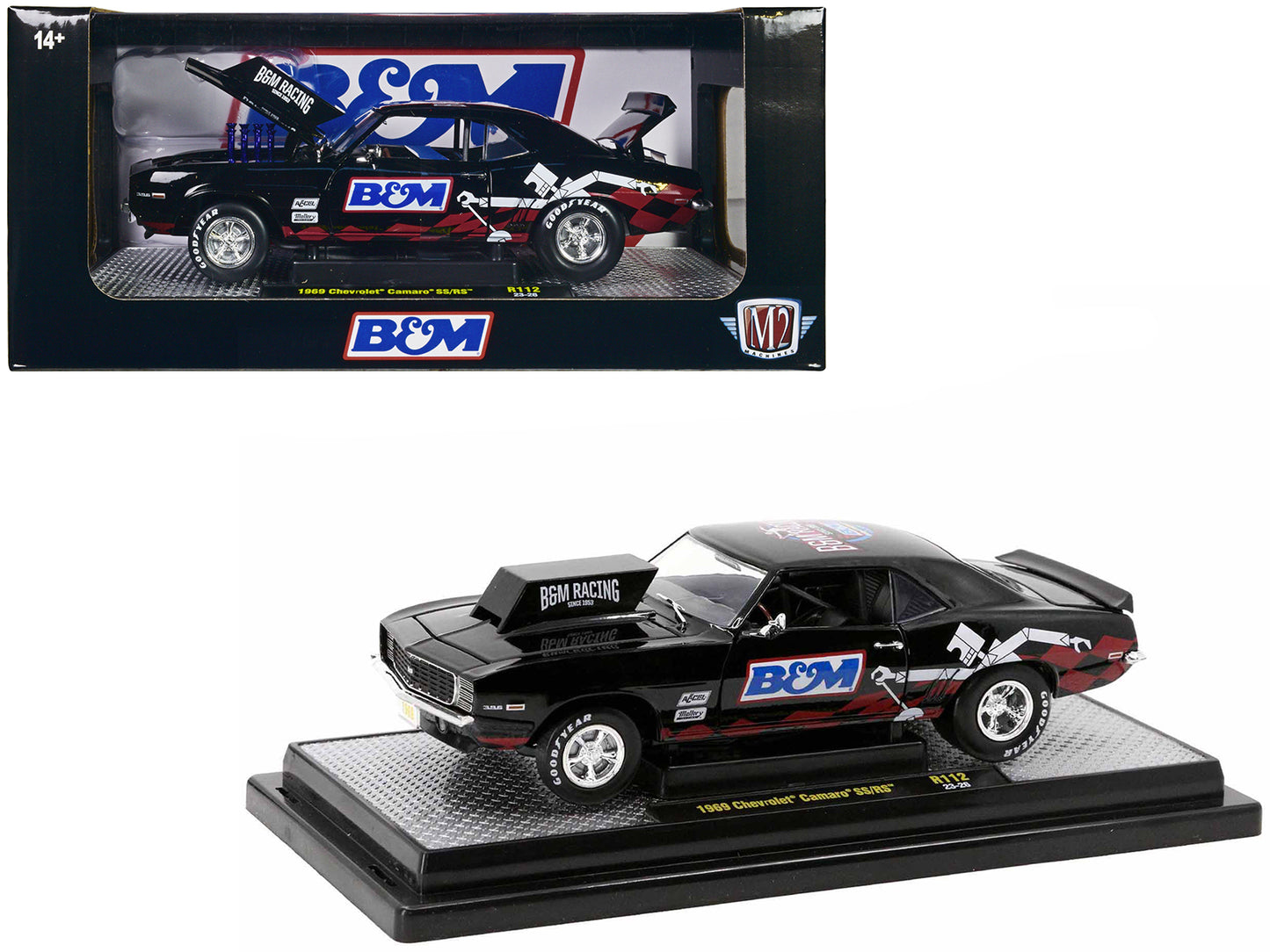 1969 Chevrolet Camaro SS Black Diecast Model Car