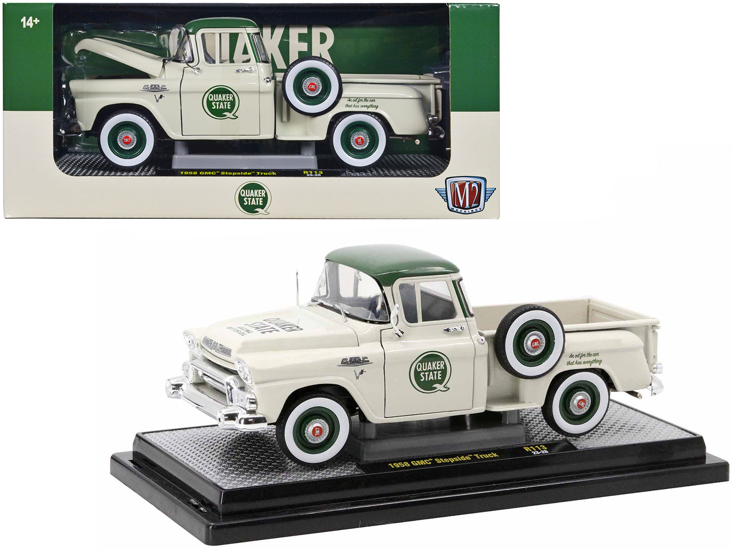 1958 GMC Stepside Beige Diecast Model Pickup Truck