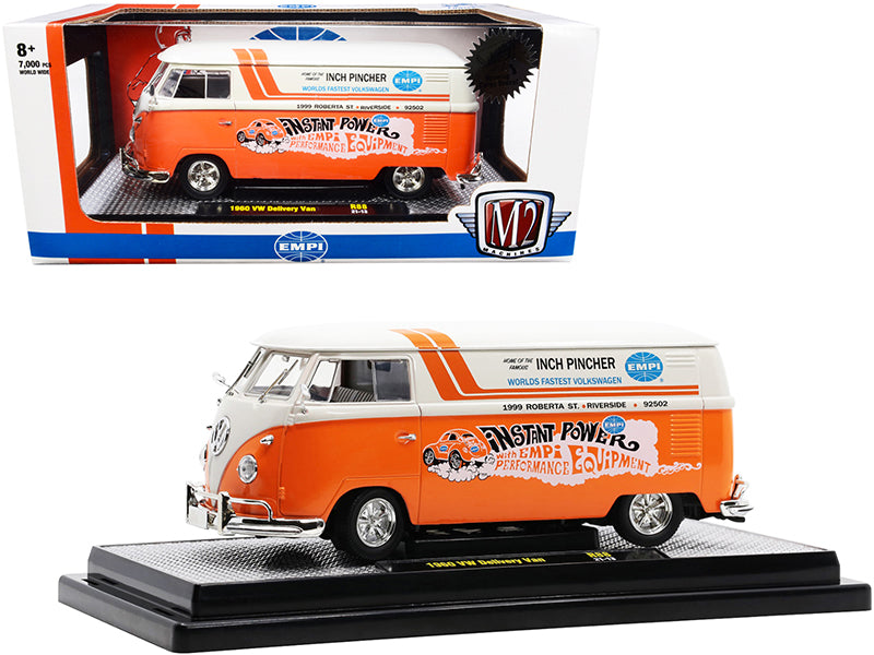 1960 Volkswagen Delivery Orange Diecast Model Van
