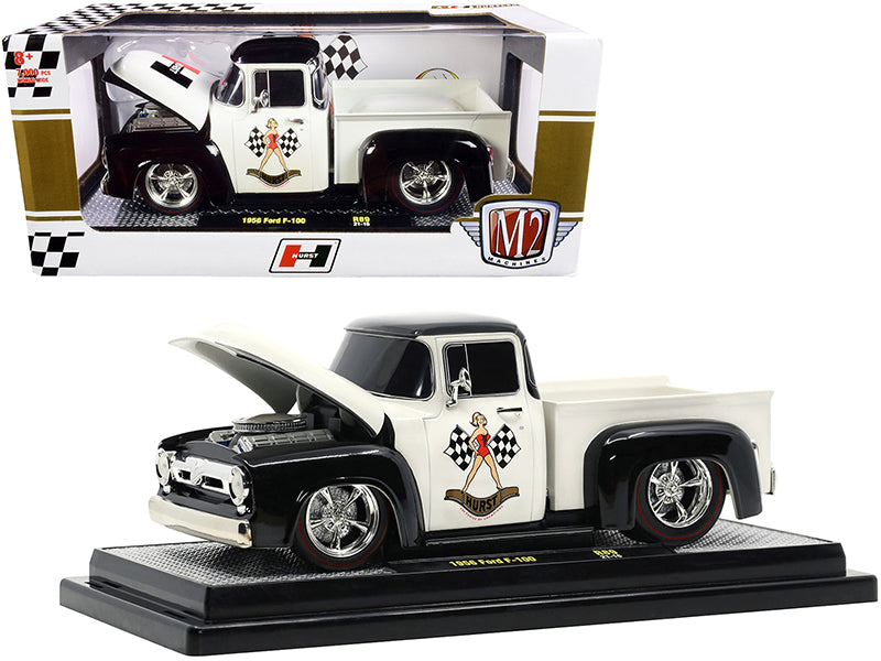 1956 Ford F-100 White Diecast Model Pickup Truck