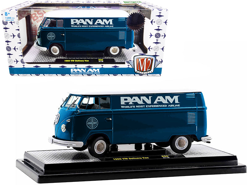 1960 Volkswagen Delivery Blue Diecast Model Van