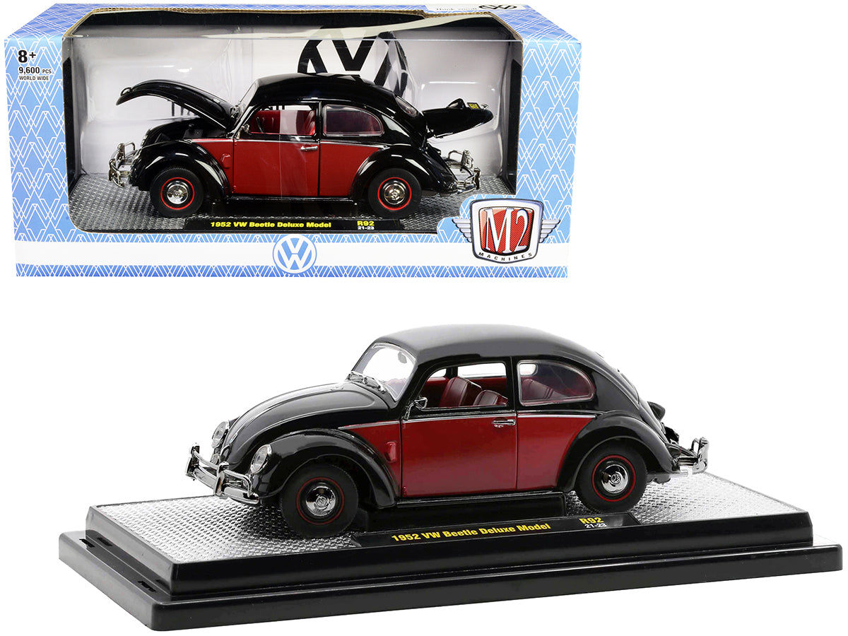 1952 Volkswagen Beetle Deluxe Black Diecast Model Car