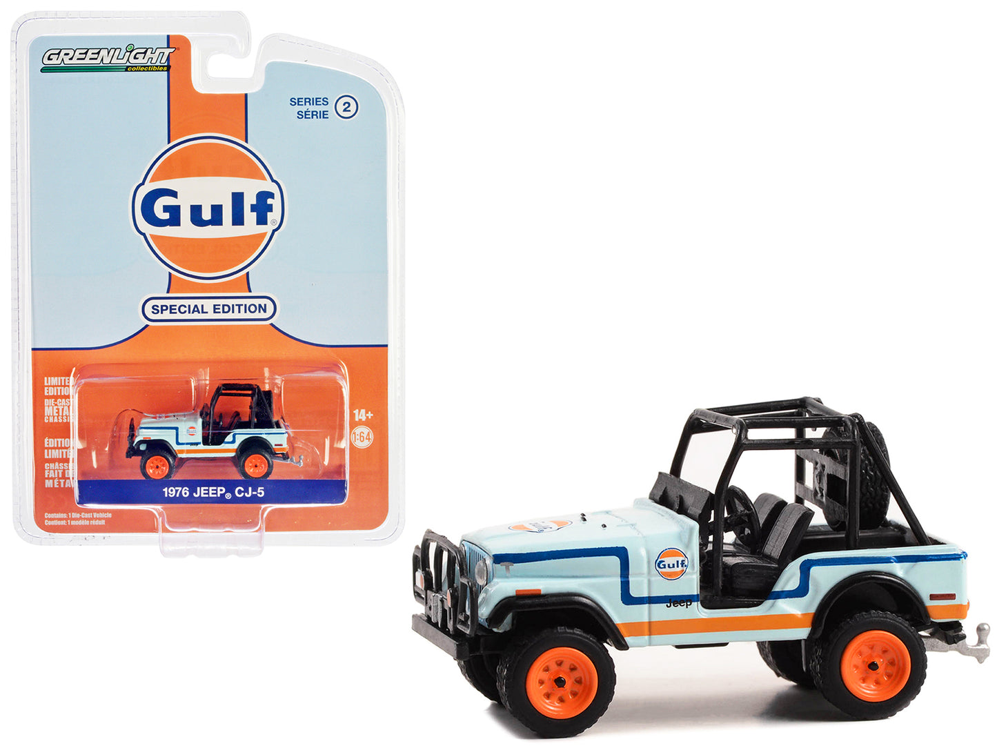 1976 Jeep CJ-5 Blue Diecast Model Car