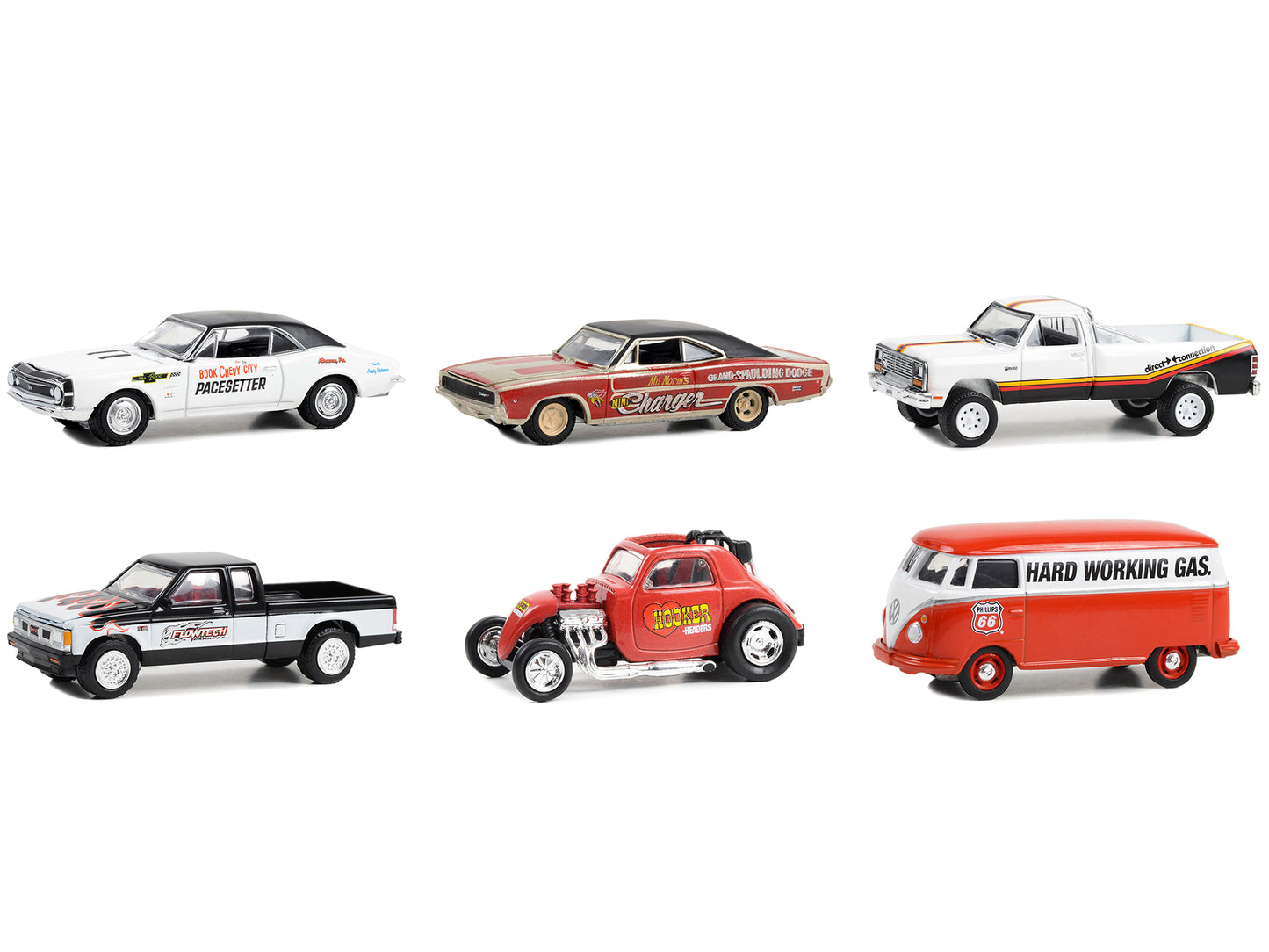 Running on Green Diecast Model Car/Truck Set