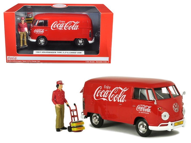 1963 Volkswagen Type 2 Diecast Model Van Coca-Cola