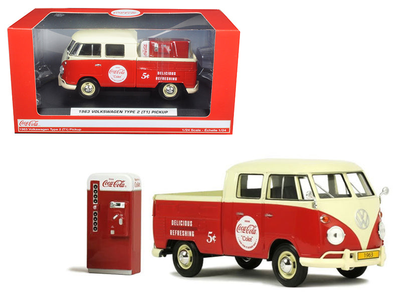 1963 Volkswagen Type 2 Diecast Model Pickup Truck Coca-Cola
