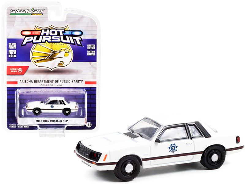 1982 Ford Mustang SSP White Diecast Model Car