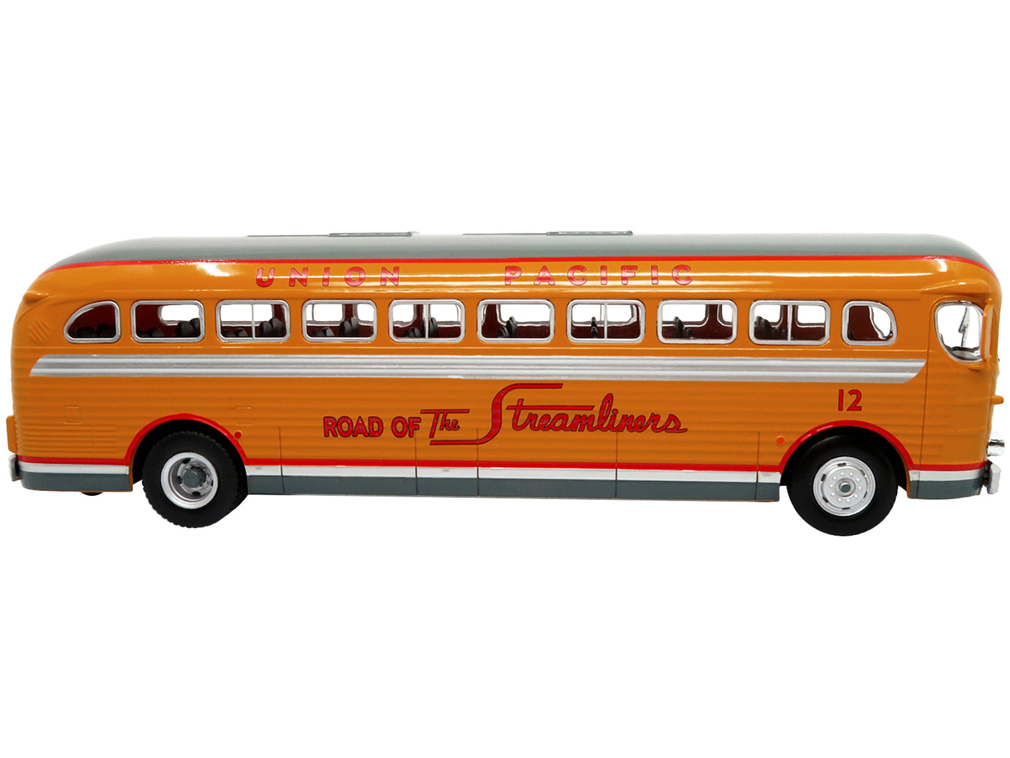 1948 GM PD-4151 Orange Diecast Model Bus