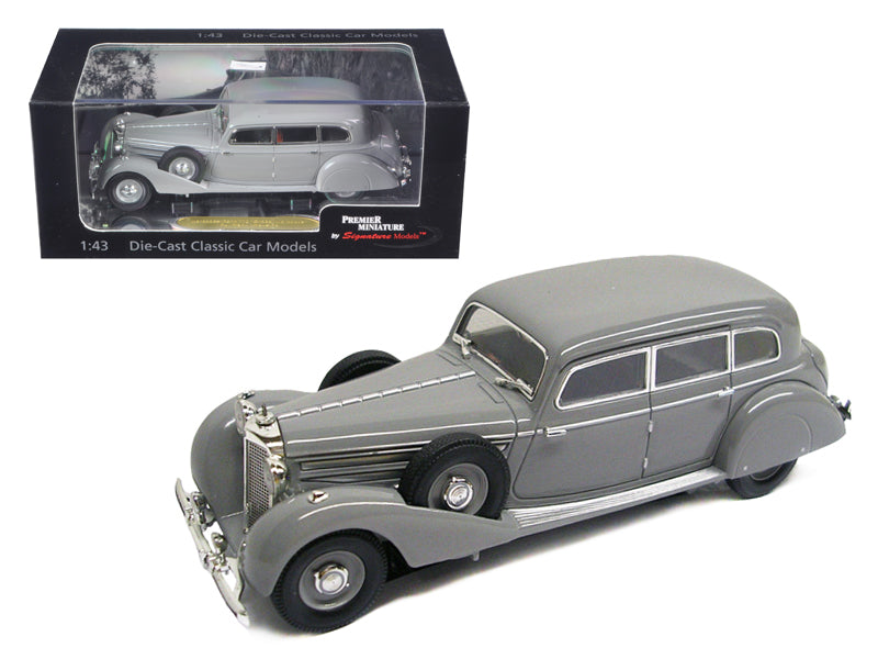 1938 Mercedes 770K Sedan Gray Diecast Model Car