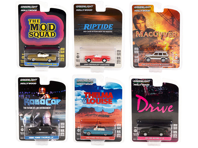 Hollywood Series Set of Diecast Model Car/Truck Set
