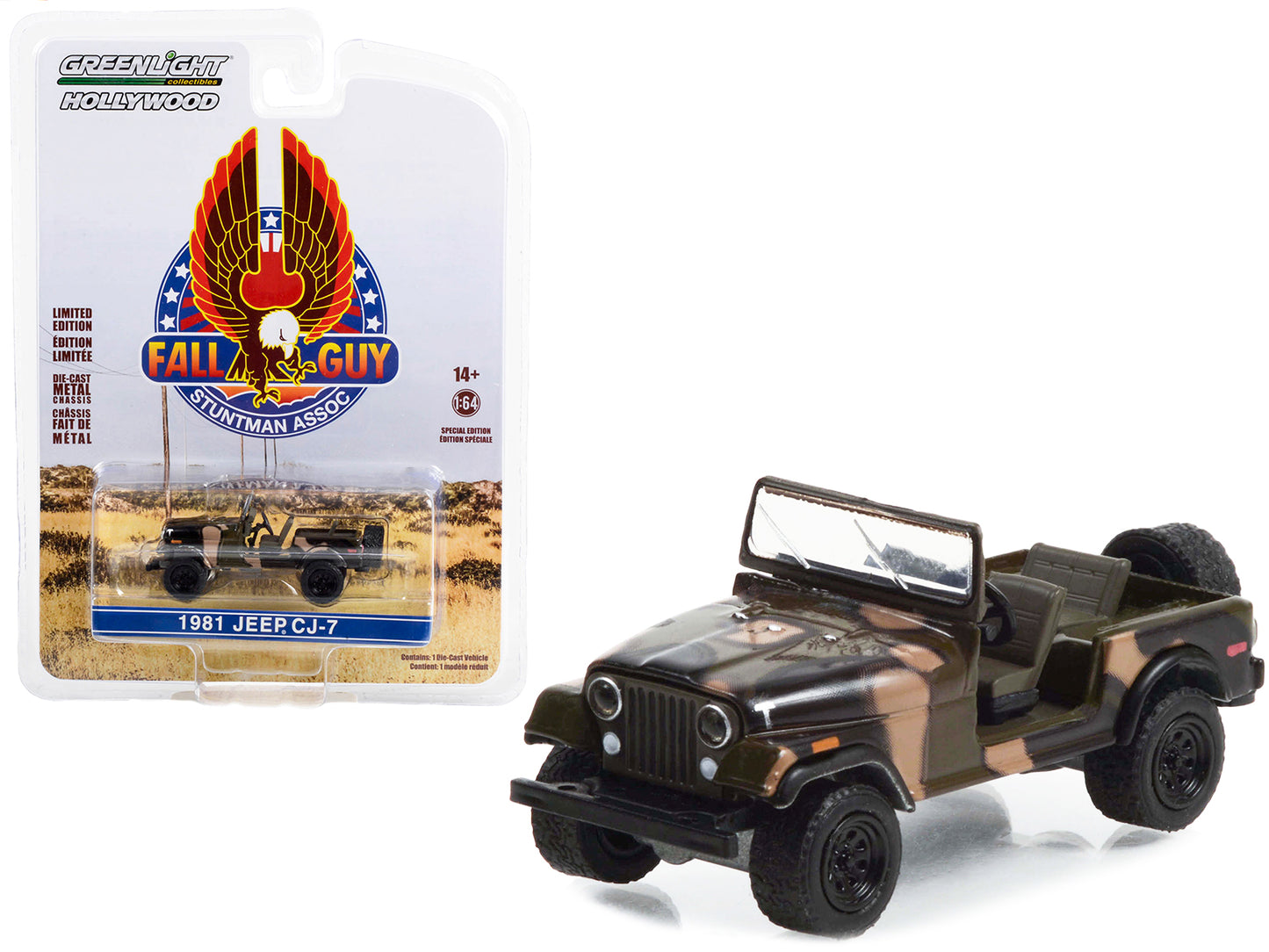 1981 Jeep CJ-7 Camouflage Diecast Model Car