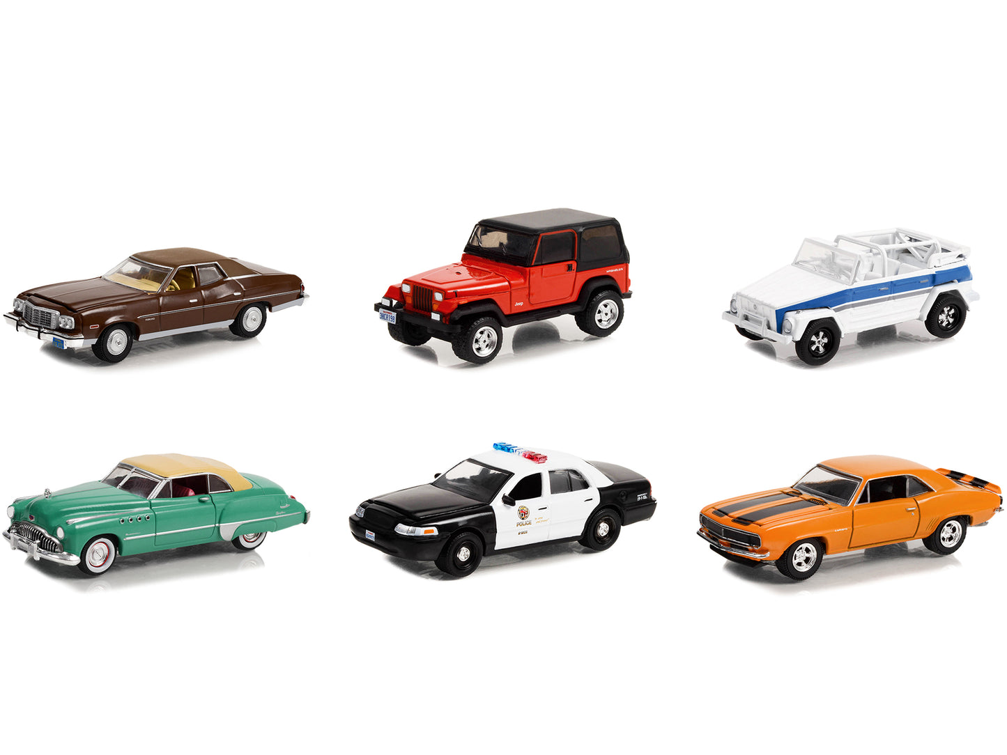 Hollywood Series Set of Diecast Model Car/Truck Set