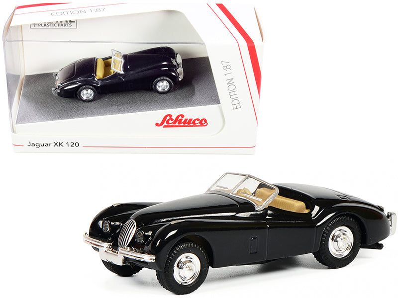 Jaguar XK 120 Roadster Black Diecast Model Car