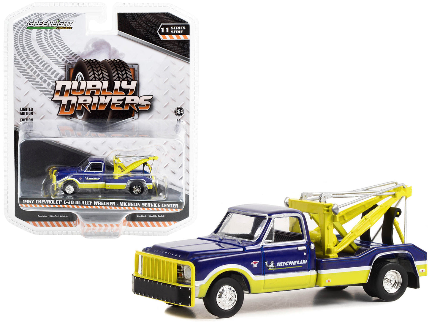 1967 Chevrolet C-30 Blue Diecast Model Tow Truck