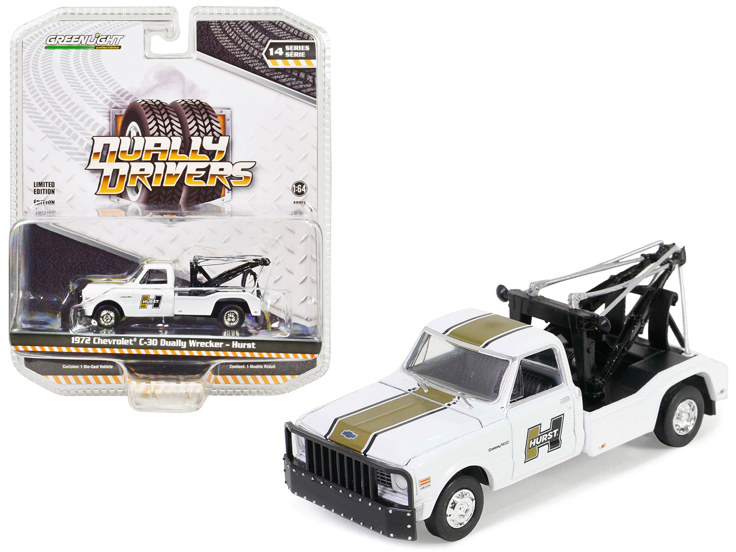 1972 Chevrolet C-30 White Diecast Model Tow Truck