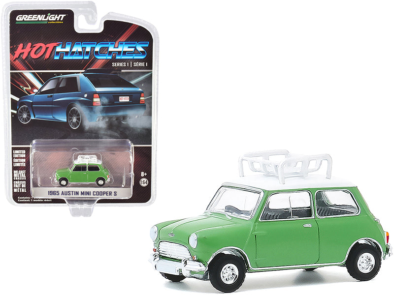 1965 Austin Mini Cooper Green Diecast Model Car