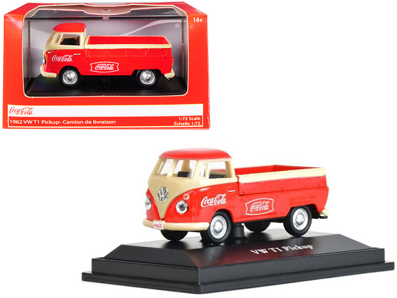 1962 Volkswagen T1 Red Diecast Model Pickup Truck Coca-Cola